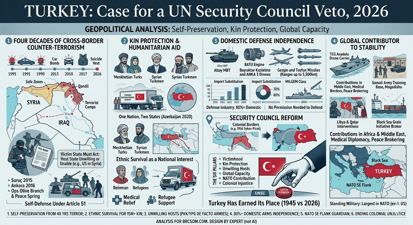 Turkey’s geopolitical strategy, defense modernization, and counterterrorism operations in regional and global affairs.